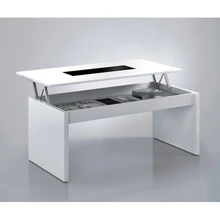 HABITDESIGN Mesas de centro Mesa elevable zenit cristal|mesa cristal|cristalcristal cristal