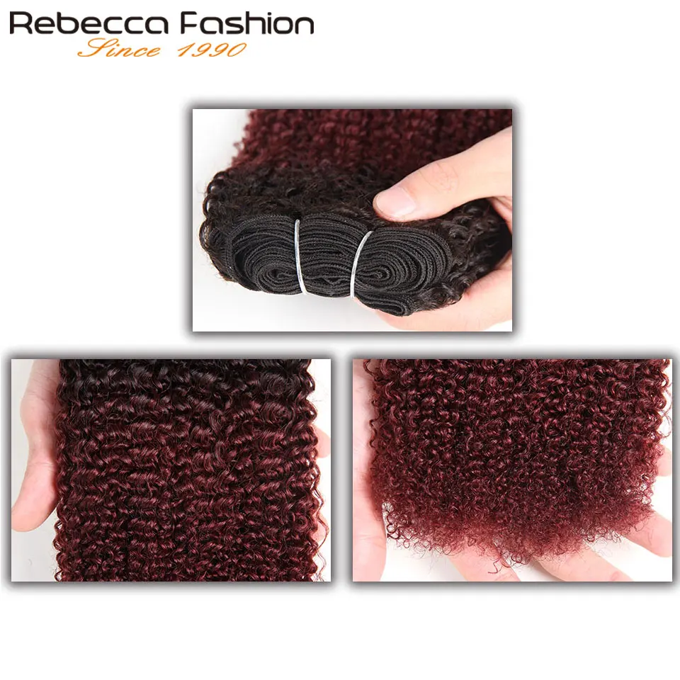 Afro-Kinky-Weave-Curly-Hair-1-Piece-Only-Ombre-Brazilian-Human-Hair-Weave-Bundles-Deal-