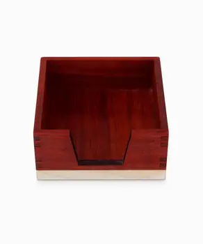 

Padouk Block Note Holder- WOODSAKA