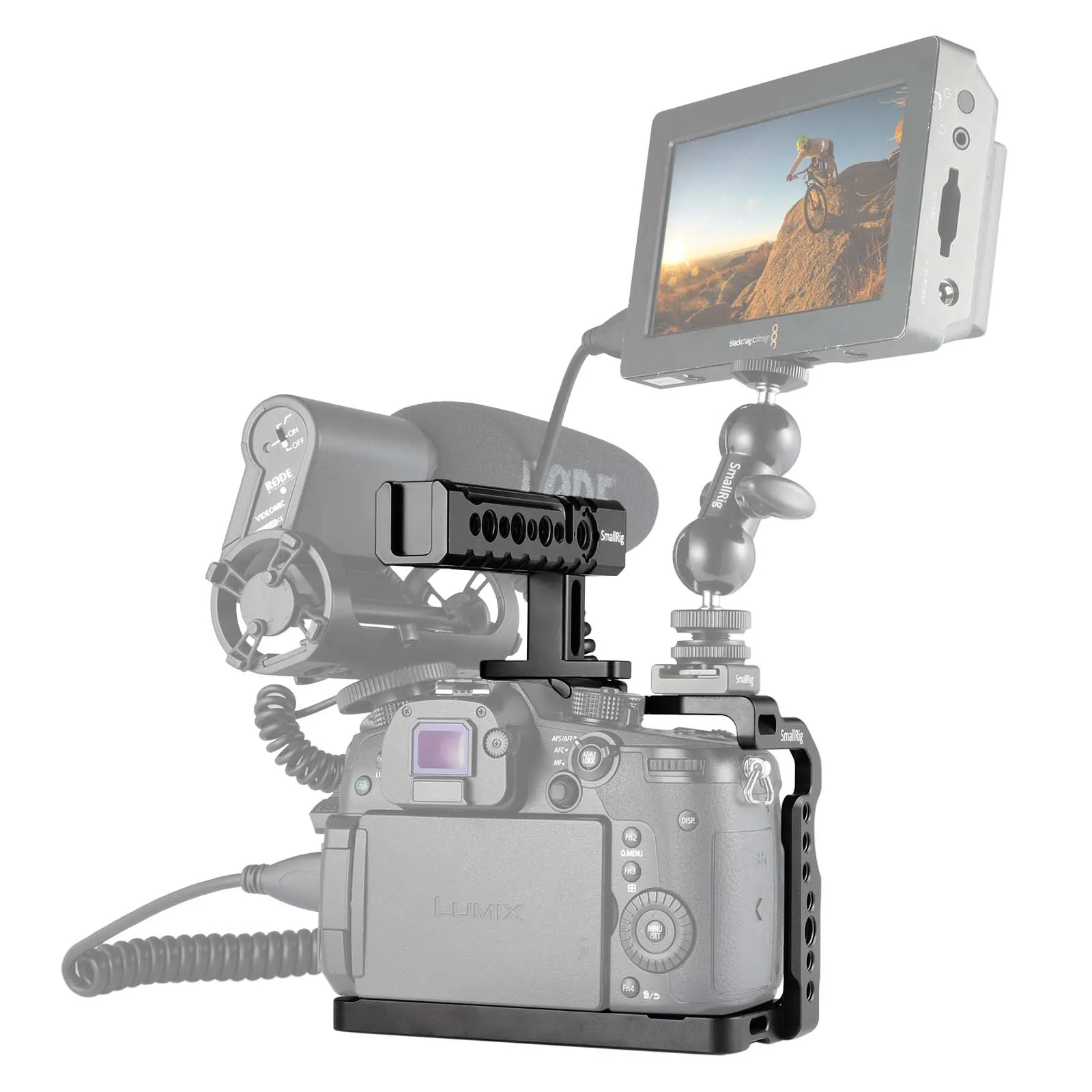 Двойная алюминиевая клетка для камеры SmallRig GH5S комплект Panasonic Lumix GH5/GH5S облегающая