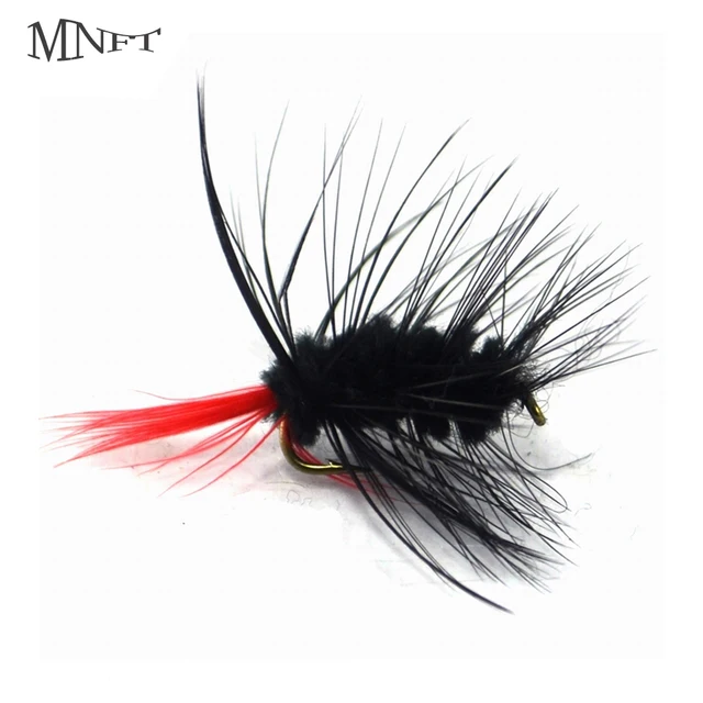 Buy MNFT 10PCS 10 Black Wooly Bugger Fly Fishing Bug Lures Mayfly Dry Fly from