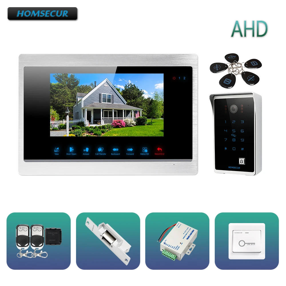 

HOMSECUR 7" Wired AHD1.3MP Video&Audio Home Intercom with Outdoor Monitoring,Electric Lock Supported(BC081HD+BM702HD-S)