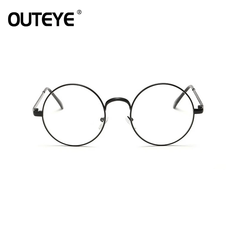 Винтажные круглые прозрачные очки, модные женские прозрачные оптические оправы для глаз, оправа для очков в консервативном стиле, поддельные очки