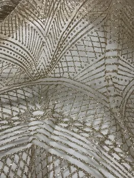 

glued glitter print african SH-430 mesh tulle lace for wedding/evening dress/party