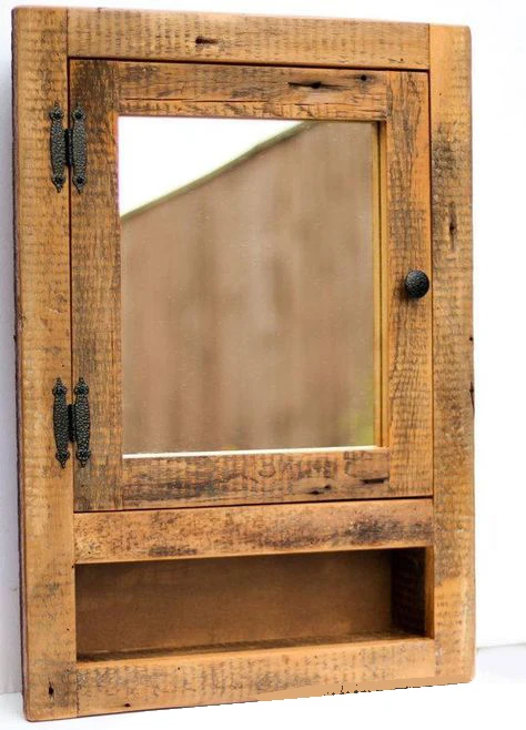 

Evmingo Tree Shelf Mirror Cabinet 70x50 CM
