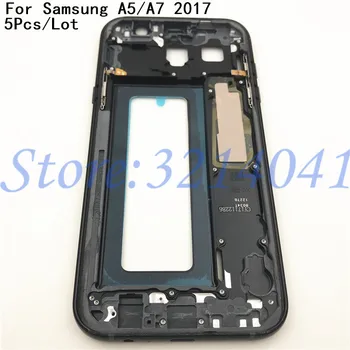 

5Pcs/Lot New Middle Frame Plate For Samsung Galaxy A5 A520 A7 A720 2017 Version Mid Chassis Bezel Housing With Power Side Button