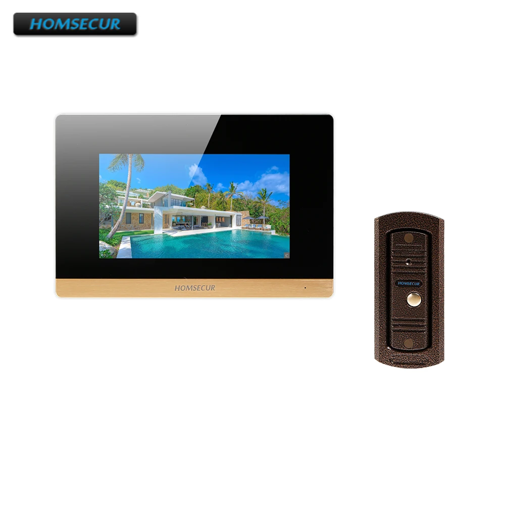 

HOMSECUR 7" Wired Hands-free Video Door Entry Security Intercom BC011-C+BM716-G