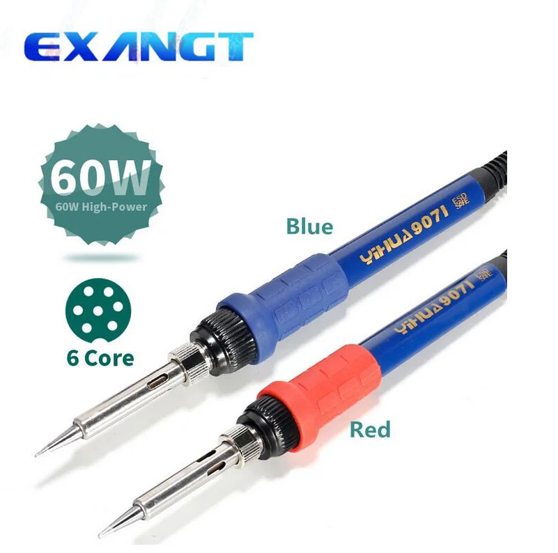 

YIHUA 907I Soldering Iron For Welding Machine Tools Red 995D/995D+ Soldering Iron handle, Blue for 862BD+/899D+and so on.