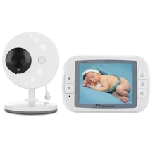 Babykam babyphone видео Детский Монитор 3," ЖК ИК ночного видения датчик температуры 4 колыбельные видео интеркомы детская телефонная камера