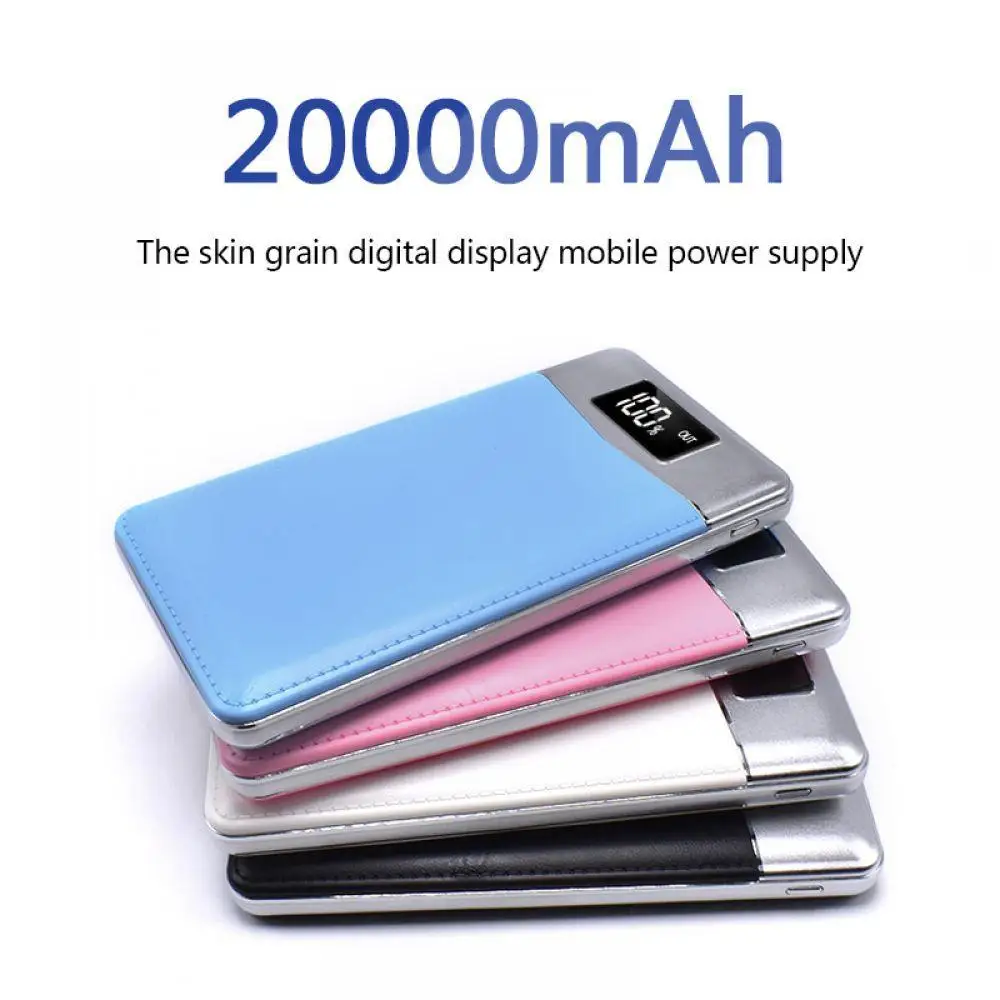 20000 мАч power Bank оригинальный внешний аккумулятор быстрая зарядка двойной USB bank