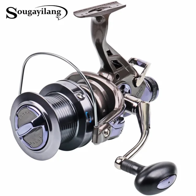 Cheap Sougayilang Carp Fishing Reel Metal Spool 9+1BB 4.1:1 High Speed Spinning Fishing Reel Super Quality Drum Carp Reel De Pesca Cheap Sougayilang Carp Fishing Reel Metal Spool 9+1BB 4.1:1 High Speed Spinning Fishing Reel Super Quality Drum Carp Reel De Pesca
