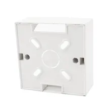 UXCELL 86Mmx86mmx35mm White Plastic Square Mount Back Box For Wall Socket
