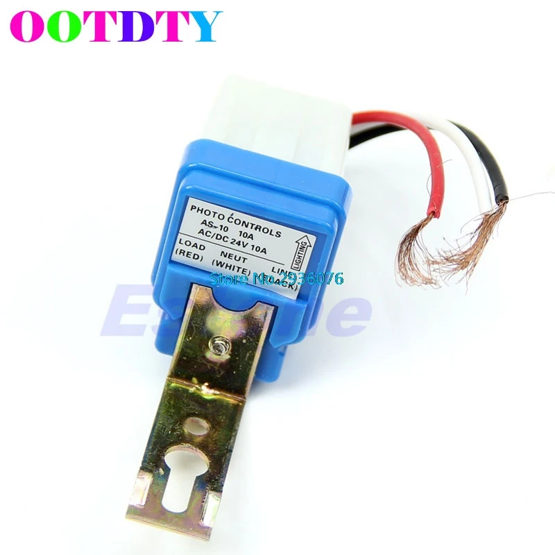 

AC DC 24V 10A Auto On Off Photocell Street Light Photoswitch Sensor Switch APR6_30