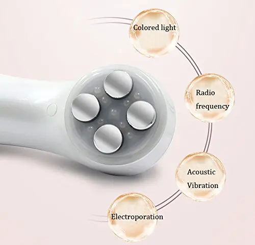  5 in 1 LED RF&EMS Photon Therapy Facial Skin Lifting Rejuvenation Vibration Device Machine Ion Micr