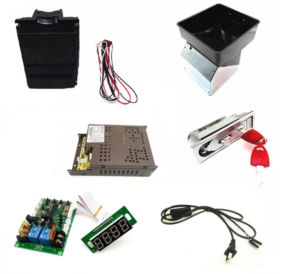 

1 kit of 110V 220V multi banknotes bill acceptor to coin token with JY-142 control board for coin changer machine