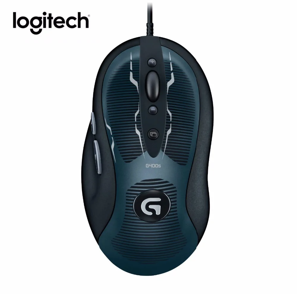 

Logitech G400s Gaming Mouse 4000DPI Delta Zero Optical Sensor PC Gamer USB Wired 8 Programmable Buttons with Retail Package