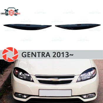 

Eyebrows for Daewoo Gentra 2013~ for headlights cilia eyelash plastic moldings decoration trim car styling
