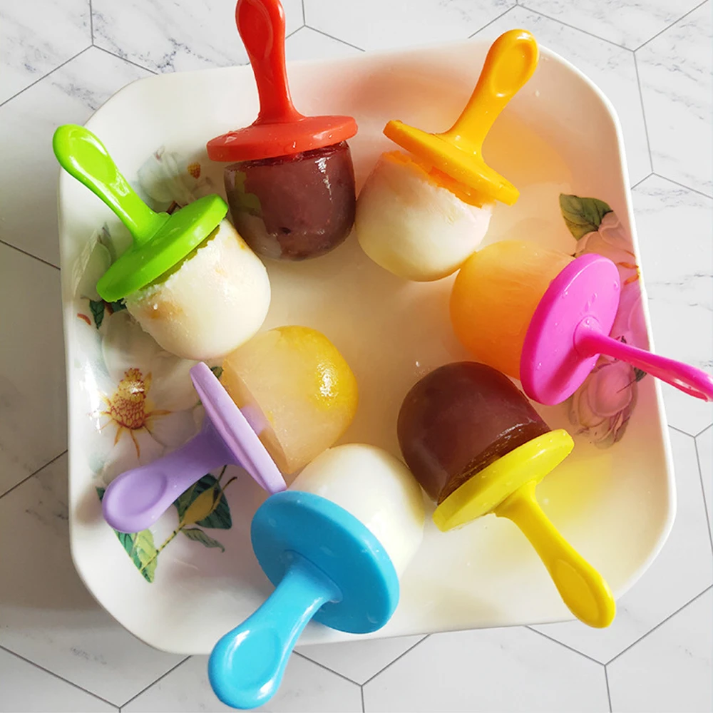 Красочная 7 ячейка DIY замороженное Мороженое Поп форма эскимо леденец плесень
