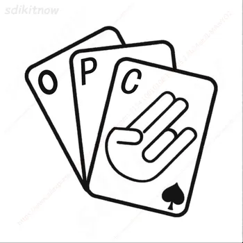 

New Poker Card Car Sticker Window OPC Sports Decal Styling For OPEL Mokka Corsa Meriva Zafira Astra J H G Vectra Antara Insignia