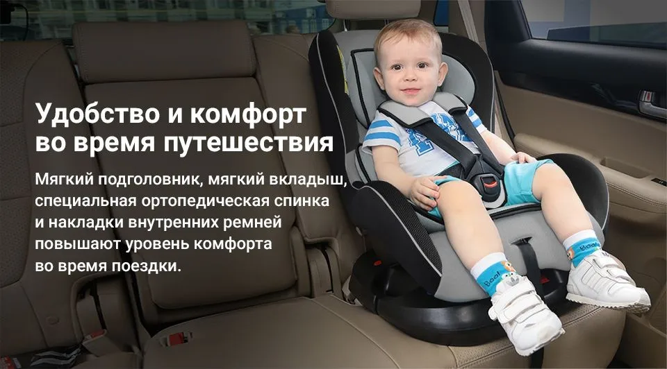 Детское автокресло Siger "Наутилус" 0-4 лет, 0-18 кг, группа 0+/1