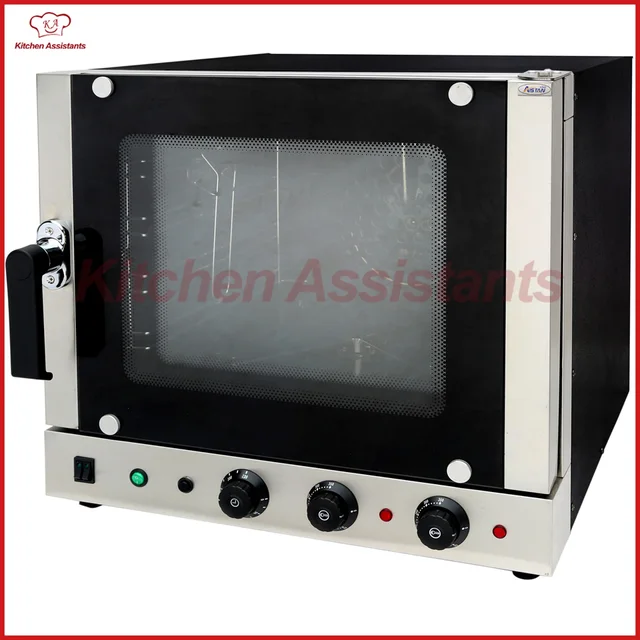 Best Price EC01F Automatic Stainless Steel 4 trays Hot-air Convection Oven/bakery oven with Four layers tempered glass door with steam