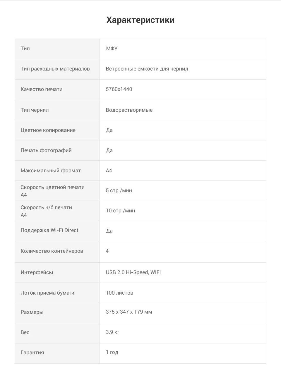 Многофункциональный принтер EPSON L3150 0-0-12