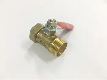 

free shipping (5pcs/lot) 1/4",3/8",1/2male and female ball valve external thread ,brass ball valve ,copper valve, copper fitting