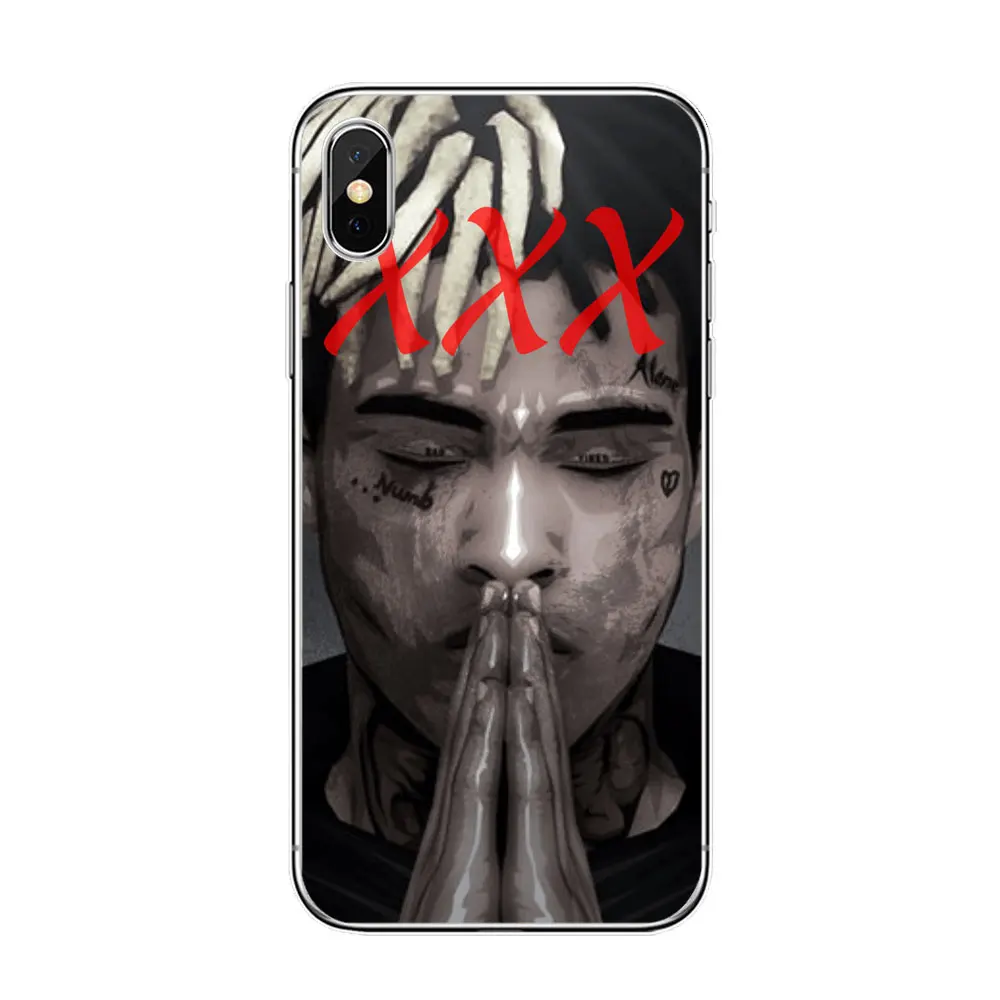 حزين الفتيان XxxTentacion Lilpeep مغني الراب جراب هاتف ل iphone 7 5 S SE 6 s 4 s 7 8 زائد TPU غطاء سيليكون ل iphone X XR XS ماكس حالة