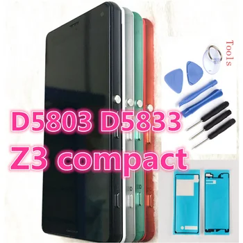 

Original LCD For Sony Xperia Z3 Compact display Touch screen D5803 D5833 Digitizer + Frame for Sony z3 mini Screen Replacement