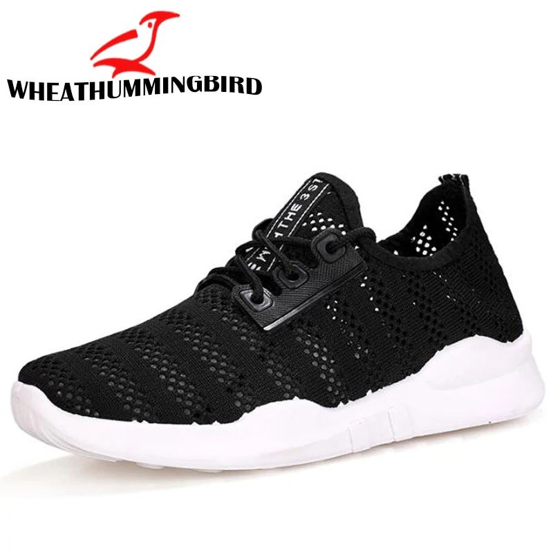 

2018 New Brand Fashion Male Sneakers Casual Flats Shoes Gym Trainers Shoes Men air Mesh Red Black Breathable LC-66