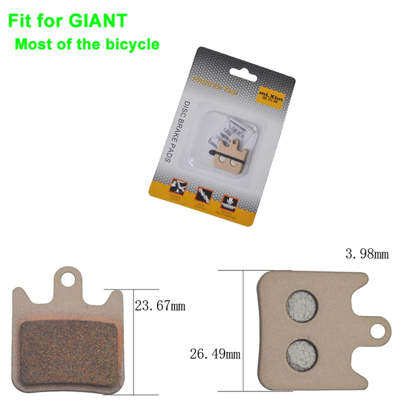 Mi.xim GIANT Disc Brakes Cycling Metal Brake Pads MTB Mountain Bike