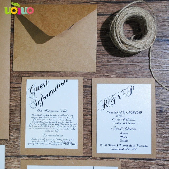 Luxury Vintage Invitation Card Wedding Favor