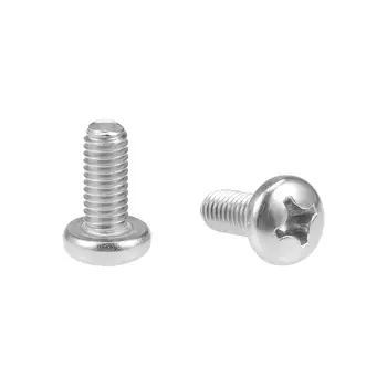 

UXCELL Screws M6x14/16/18/20/22/25mm Machine Screw Pan Phillips Cross Head Screw 304 Stainless Steel Fasteners Bolts 15Pcs