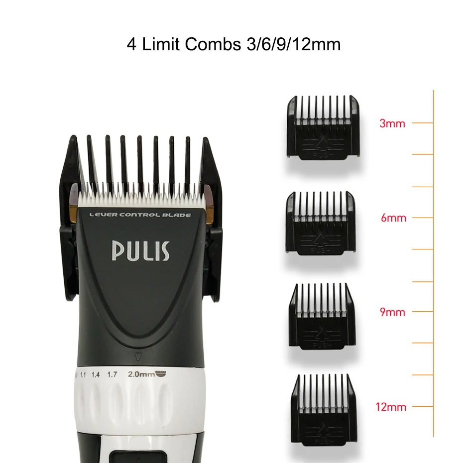 PULIS профессиональная машинка для стрижки волос для мужчин электрическая машинка для стрижки машина 100-240 В перезаряжаемый триммер для волос