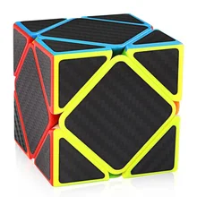 Zcube перекос Скорость куб из углеродного волокна Стикеры Magic Cube Puzzle игрушки для детей