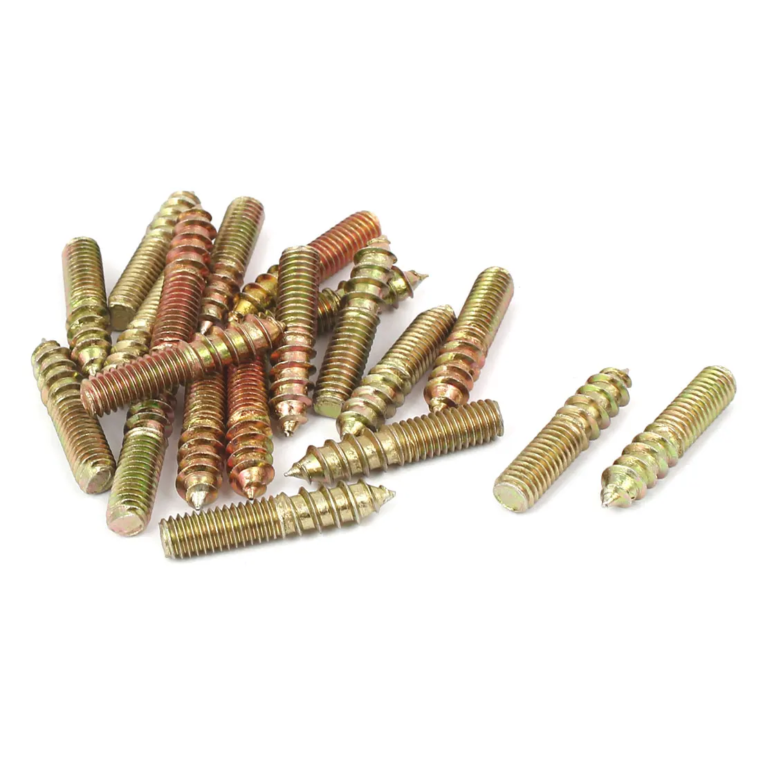 UXCELL Furniture Metal Double End Thread Self Tapping Screw Bolt Stud