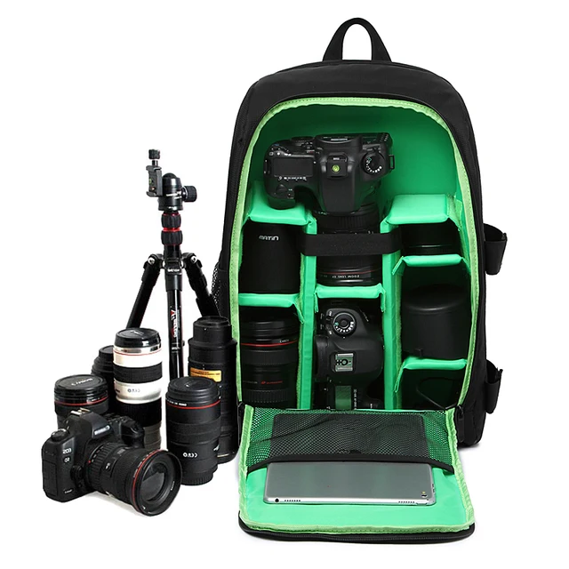 À Prova D' Água DSLR Mochila Câmera Digital Photo Bag Para Canon Nikon SONY Acolchoado Caso Capa
