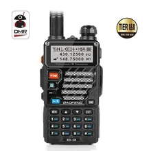 Baofeng RD-5R DMR Tier II VFO Digital Dual Band Dual Slot 136-174/400-470MHz Two way Radio Walkie Talkie Ham Transceiver Baofeng RD-5R DMR Tier II VFO Digital Dual Band Dual Slot 136-174/400-470MHz Two way Radio Walkie Talkie Ham Transceiver