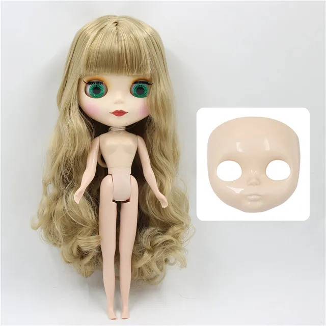 Заводская кукла blyth 1/6 bjd нормальное/шарнирное тело 30 см, руки AB и Лицевая панель как подарки - Цвет: normal body doll