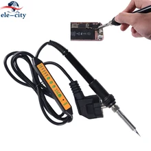 Регулируемый температурный контроль электропаяльная станция тепловой карандаш сварочный пистолет ручной инструмент набор 220 В ЕС вилка паяльник