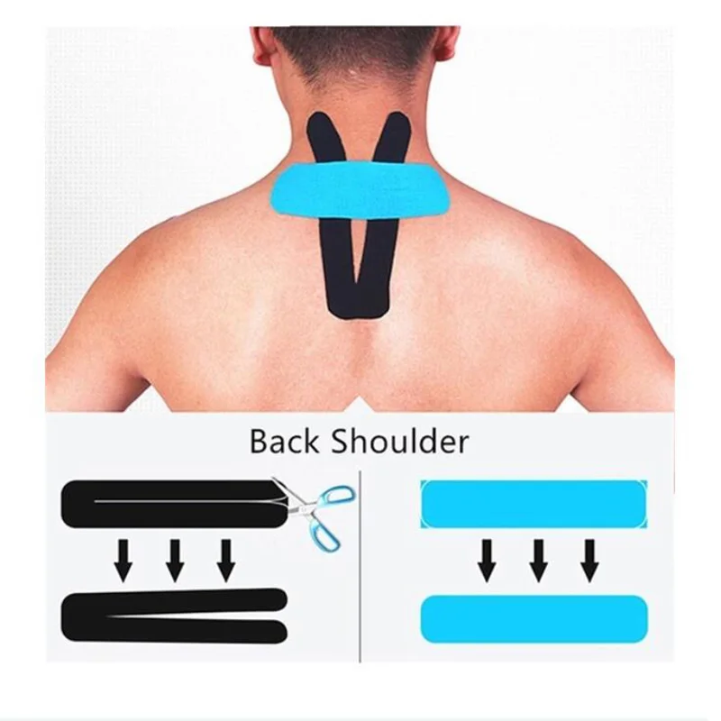 Спортивная Кинезиология налокотники мышцы Стикеры 15 Цвет 5 см x м ленты