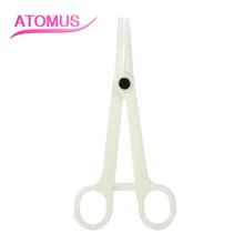 ATOMUS 5 шт. Профессиональный одноразовый пирсинг для тела плоскогубцы для тела ухо губы для пупка или носа пирсинг языка Инструмент Круглый Открытый зажим