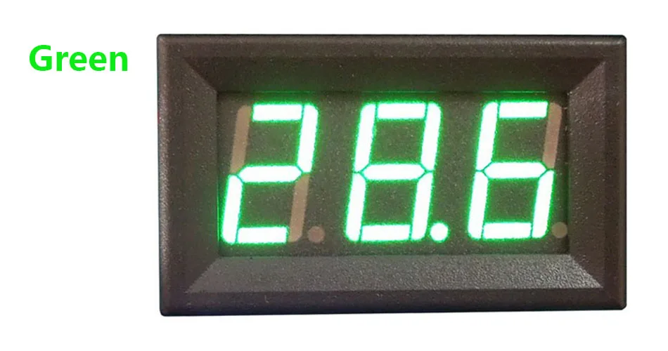 YB27 DC Voltage Meter DC 4.5-30V Two-wire LED DC Digital Voltmeter Digital Voltmeter Tester Electric Car (3)