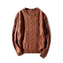 Мужской голова японский твист вязаный свитер Мужской tide мужской свитер