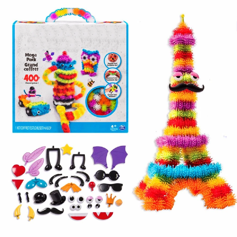 2018 Magic Puffer Ball 400 Pieces 1000 Accessories Build Mega Pack Animals DIY Assembling Spot Best