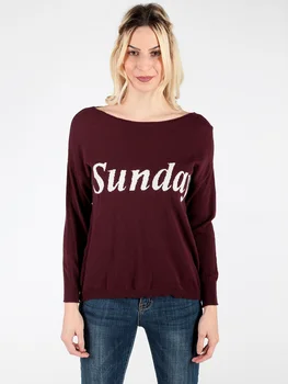 

Alphabet o-neck sweater