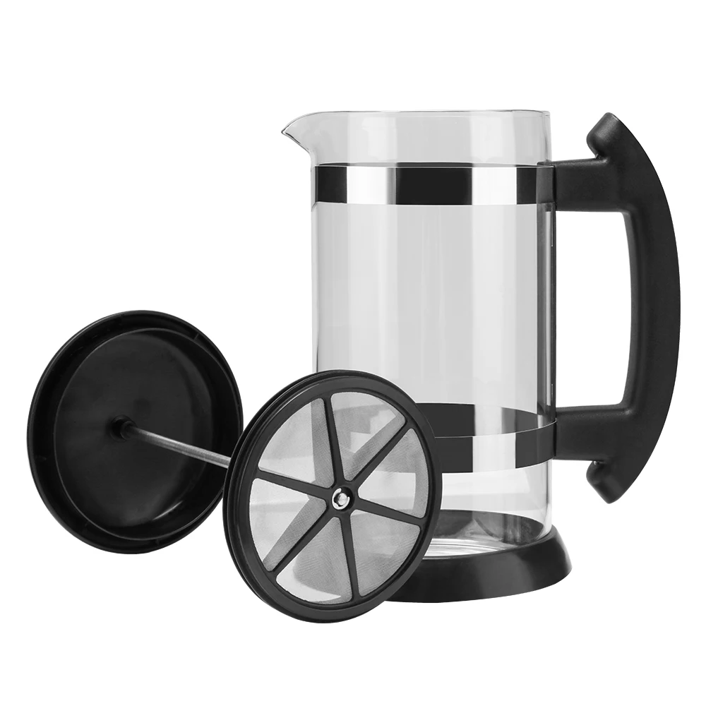 ICafilas French Press Coffee/Tea Brewer Coffee Pot Coffee Maker Kettle 1000ML Glass Thermos For Coffee Drinkware Appliance