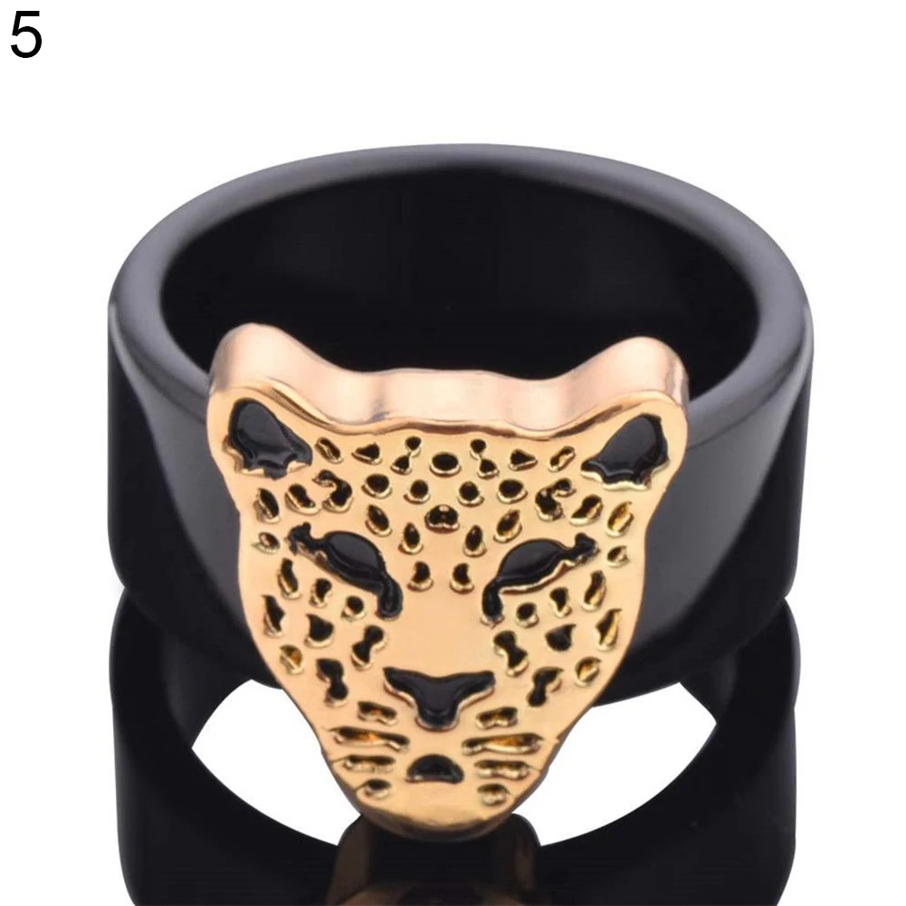 Punk Elephant Bear Leopard Butterfly Animal Decor Statement Ring Couple Jewelry | Украшения и аксессуары