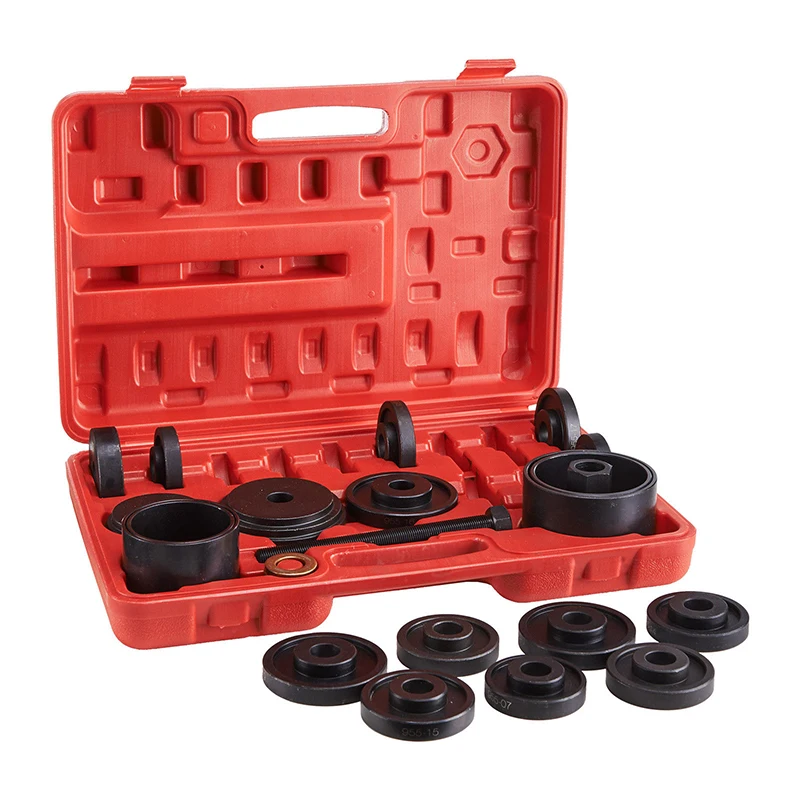 

23pcs Wheel Bearing Press kit Removal Adapter Puller Pulley Tool W/Case Front
