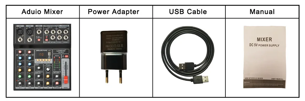 AM-G05 Bluetooth USB Запись ПК воспроизведение запись 4 канала гитарный вход 2 моно 1 Стерео Профессиональный USB аудио микшер